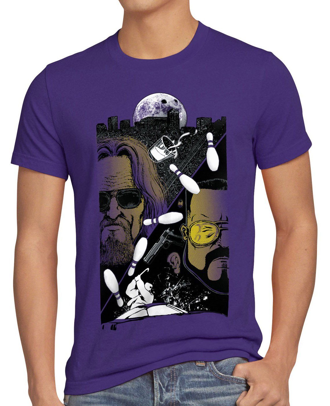 style3 Print-Shirt Herren T-Shirt The Dude lebowski bowling bowler big Jeff Bridges john goodman lila