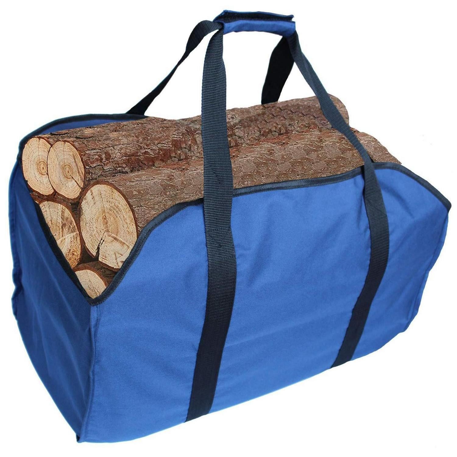 LuxusKollektion Kaminholzkorb Holzträger extra groß Marineblau (1 St)