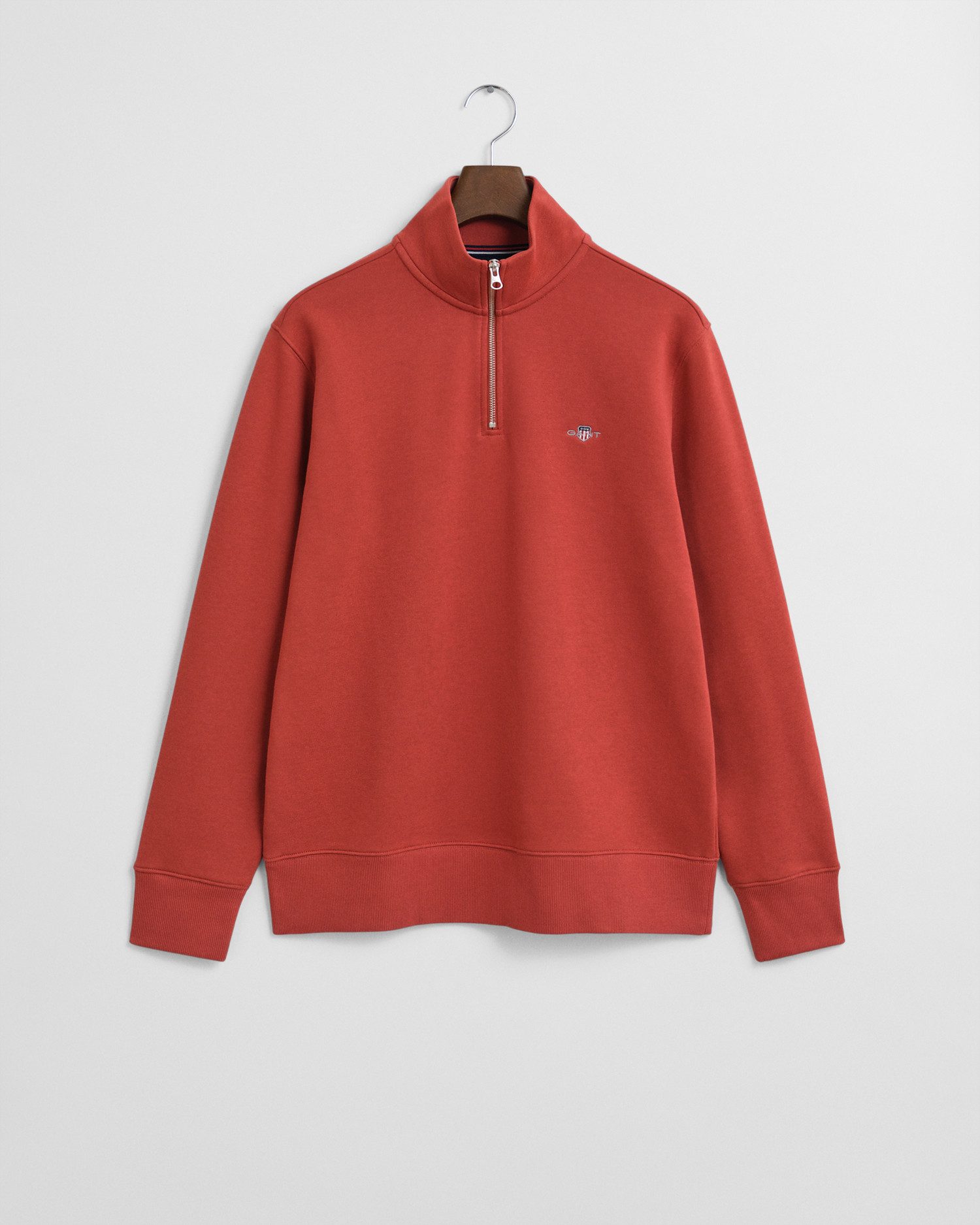 Gant Sweatshirt REG SHIELD HALF ZIP SWEAT mit Logostickerei auf der Brust günstig online kaufen