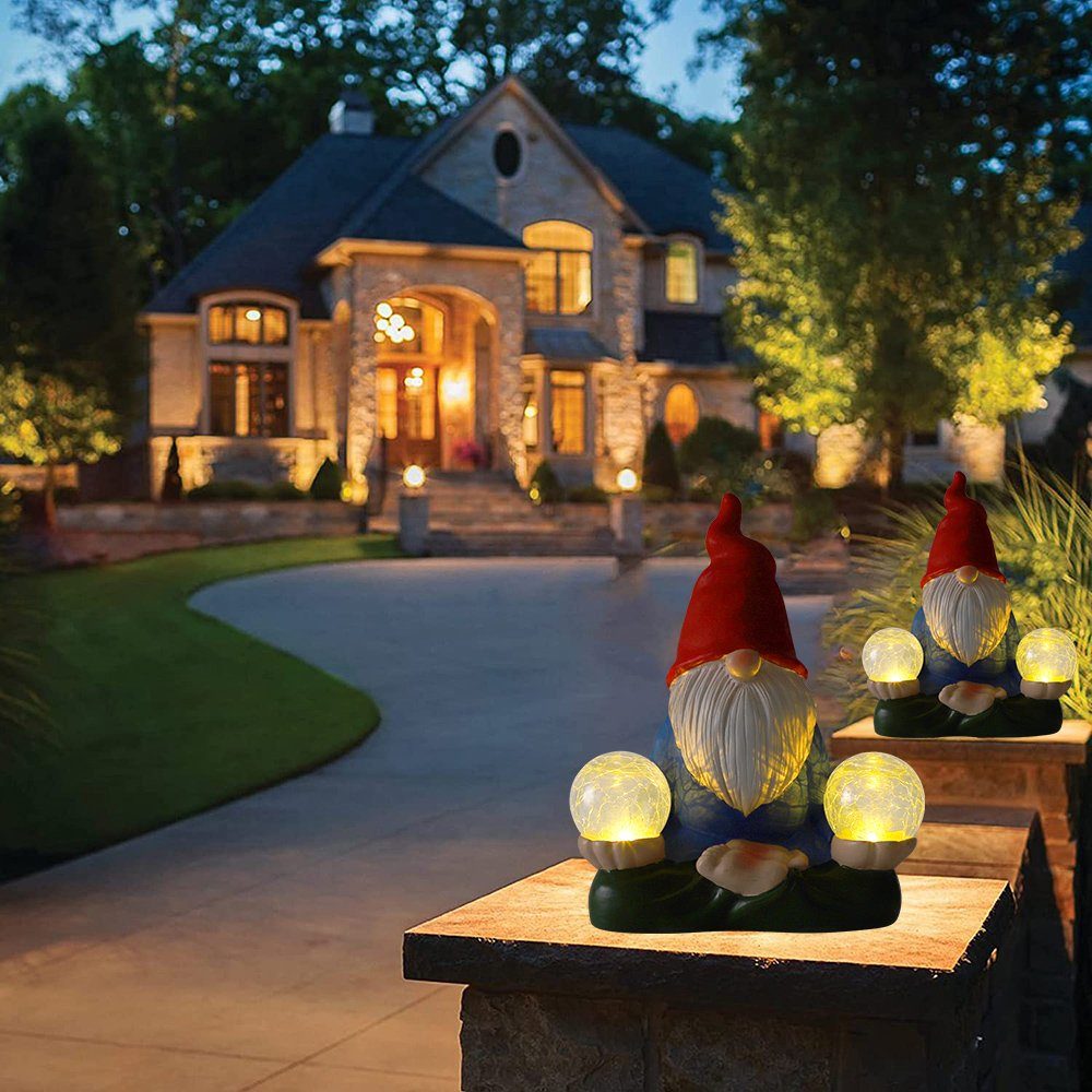 Lapalife Skulptur »Gnome Solar Garten Statue Ornamente,Outdoor