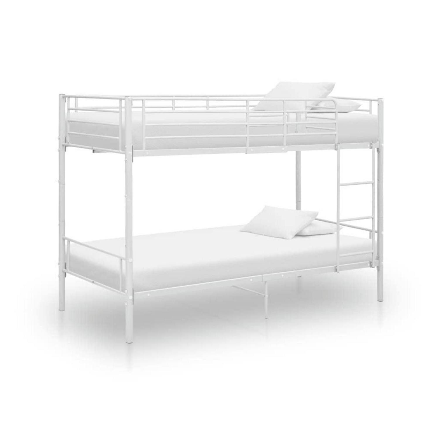 LuxusKollektion Etagenbett Etagenbett Kinderbett Weiß 90x200 cm (1-St)