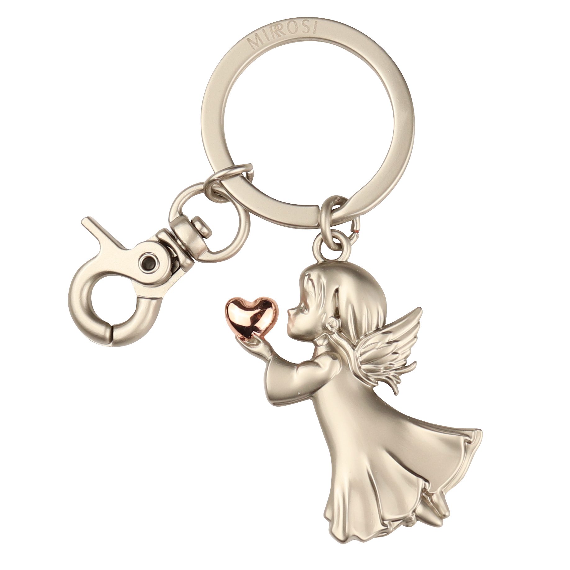 MIRROSI Schlüsselanhänger Schutzengel Engel "Angela"mit Herzchen, Glückbrin günstig online kaufen
