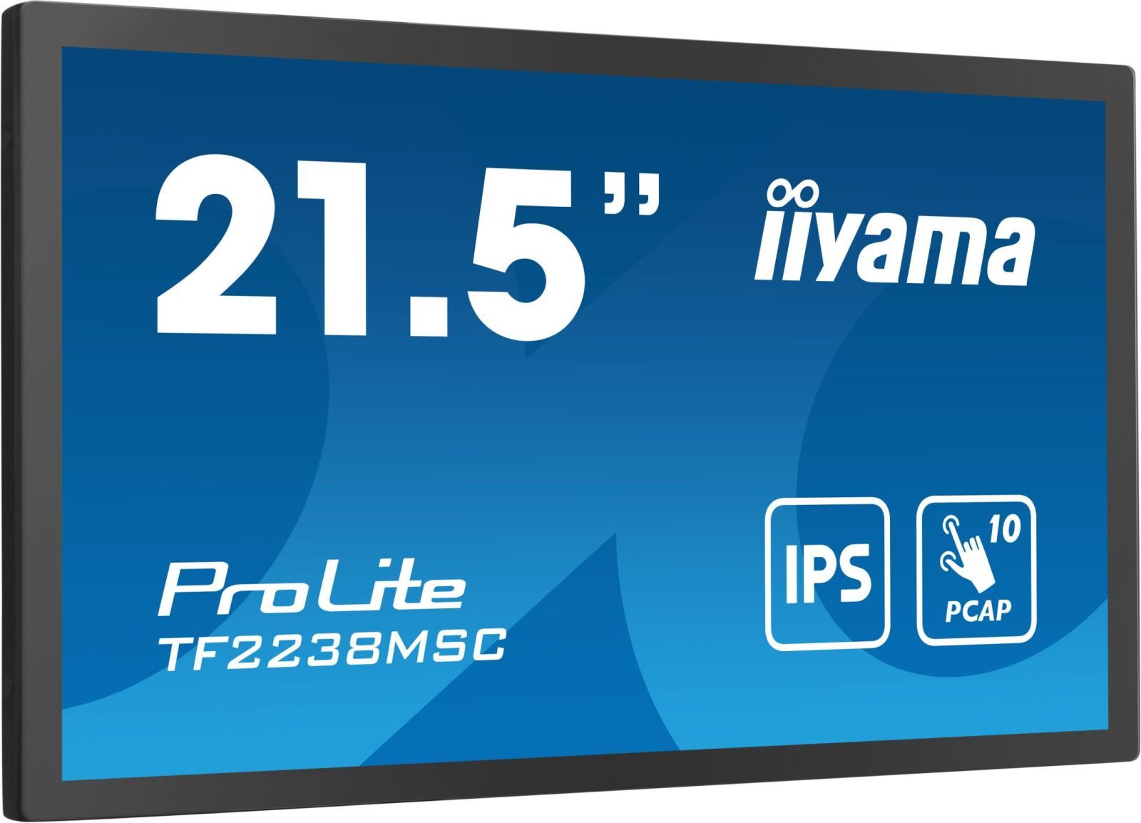 Iiyama 54.5cm (21,5) TF2238MSC-B1 16:9 M-Touch HDMI+DP+USB retail TFT-Monitor (1920 x 1080 px, Full HD, 5 ms Reaktionszeit, IPS, Touchscreen, Lautsprecher, HDCP)