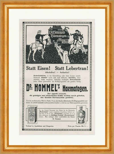 Kunstdruck Dr. Hommels Haematogen Statt Eisen Lebertran Stärkung Faksimile SP 301, (1 St)