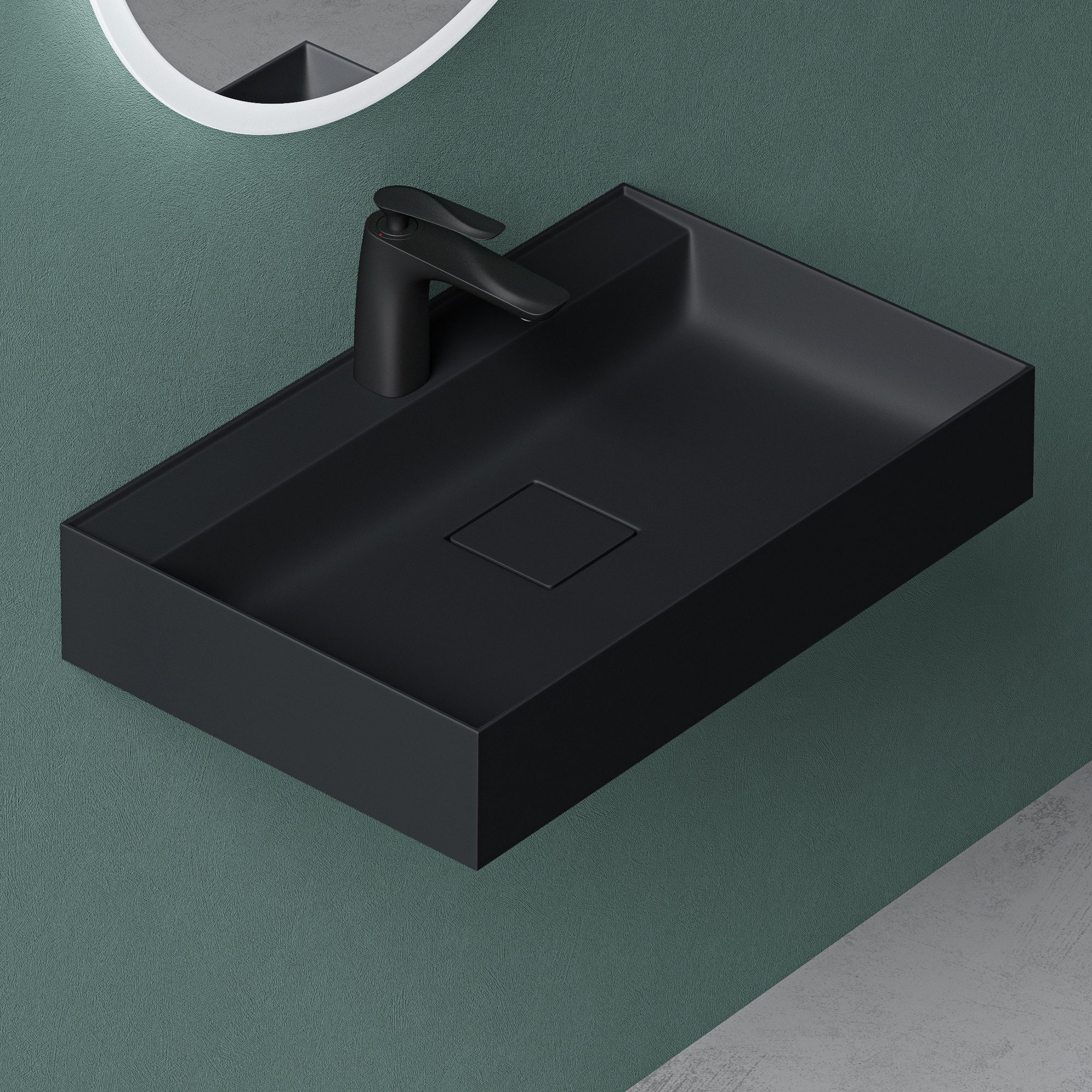 Mai & Mai Aufsatzwaschbecken Waschbecken Hänge-Waschtisch inkl. Ablaufgarni günstig online kaufen