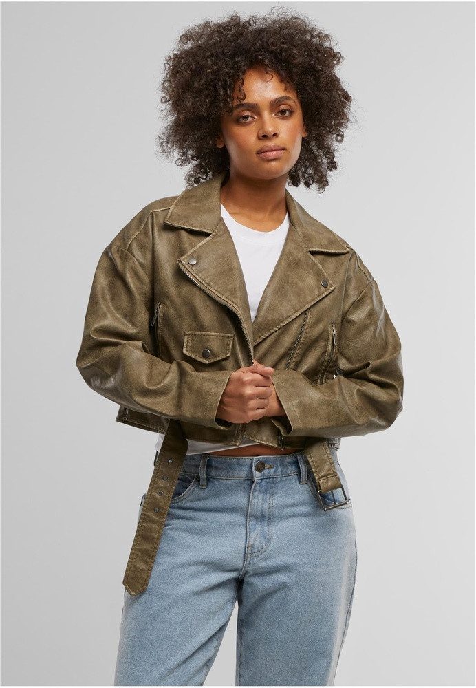 URBAN CLASSICS Lederjacke Ladies Vintage Leather günstig online kaufen