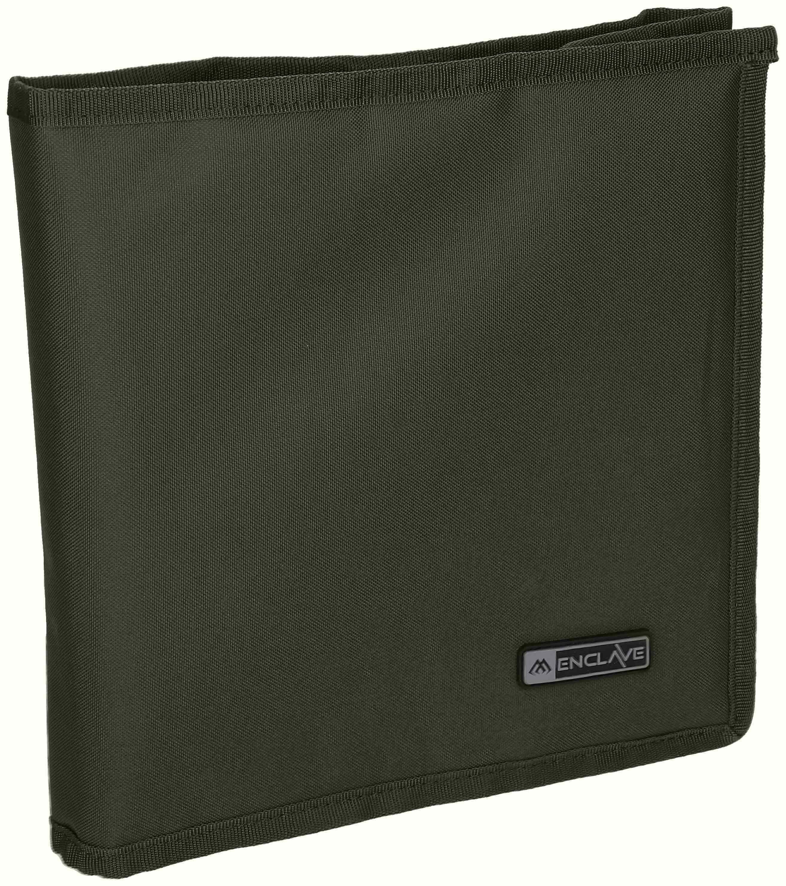 MIKADO Total Fishing Single Geschirr-Set Geschirrset Single - Enclave Dinner Set - mit Tasche - Edelstahl (6-tlg), 1 Personen, Teller, Messer, Gabel, Teelöffel, Eßlöffel, Tasche