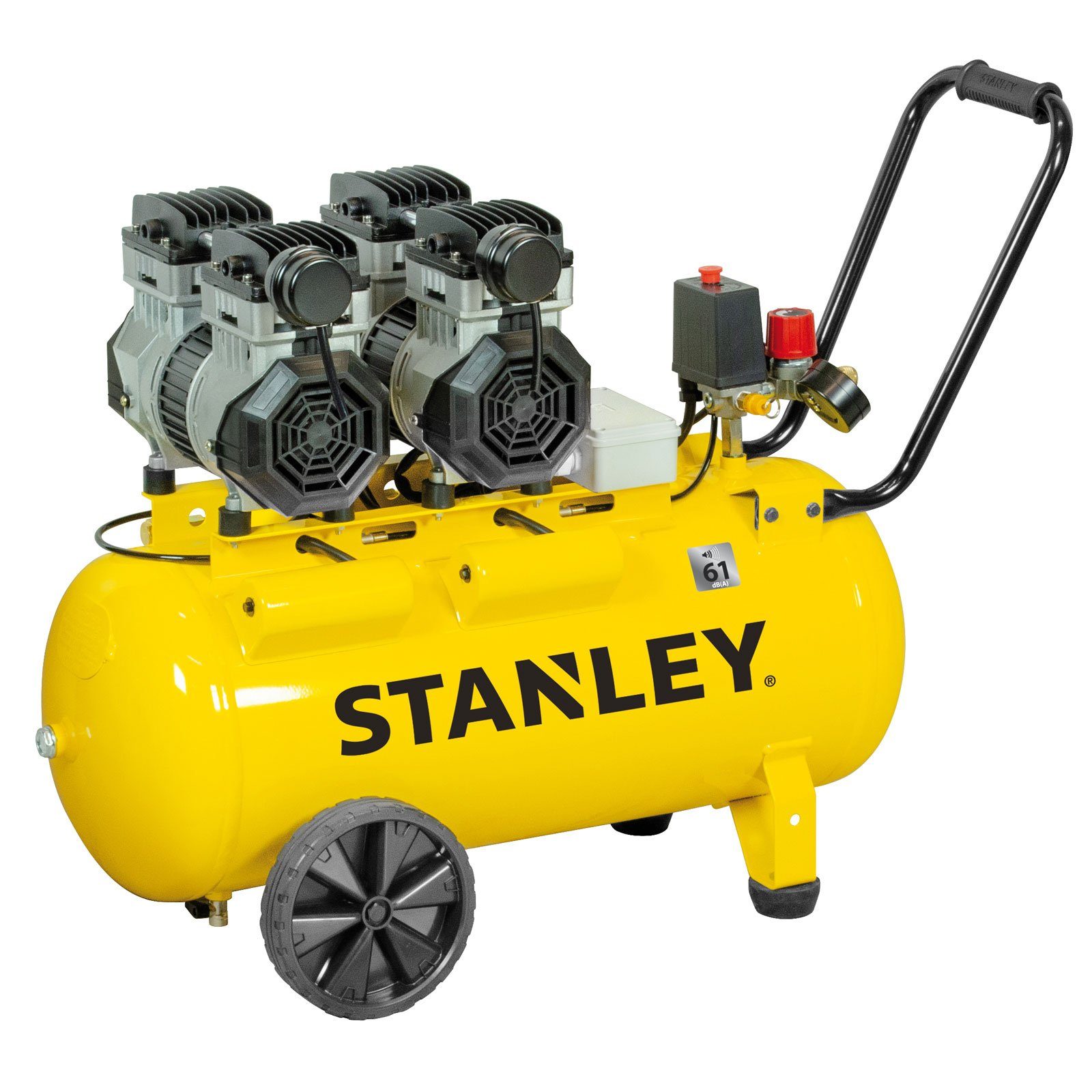 STANLEY Kompressor Silent Kompressor DST 300/8/50 ölfrei SXCMS2652HE 50 Liter, max. 8 bar, 50 l