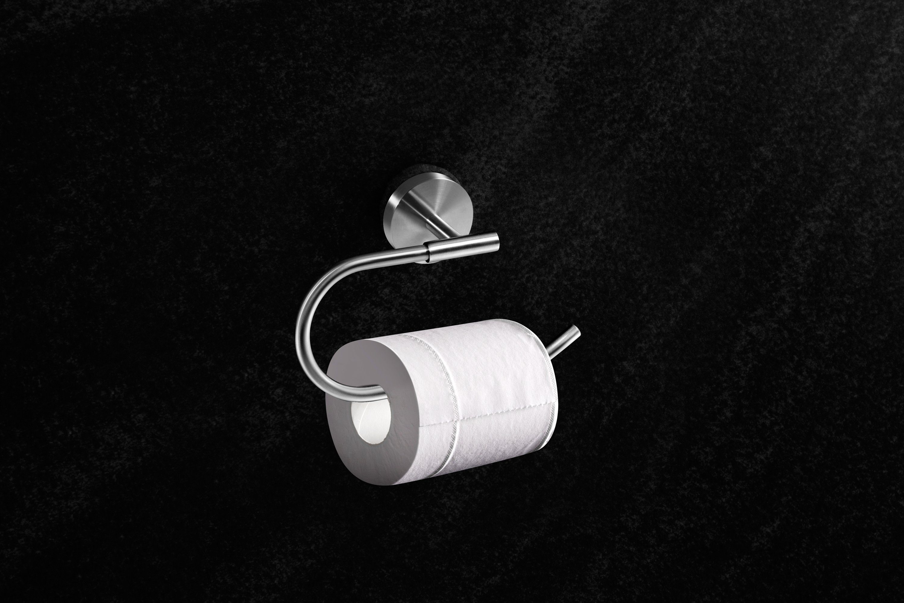 Ambrosya Toilettenpapierhalter Klopapierhalter Toilettenpapierhalter Halter, Selbstmontage - Edelstahl einfache aus Klorolle