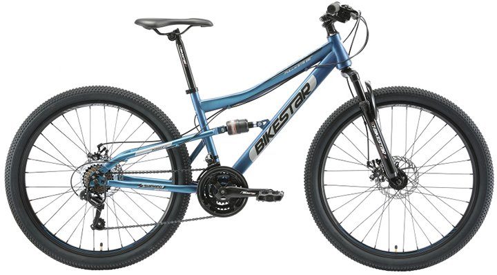 Bikestar Mountainbike, 21 Gang Shimano RD-TY300 Schaltwerk, Kettenschaltung, für Damen und Herren, Kettenschaltung