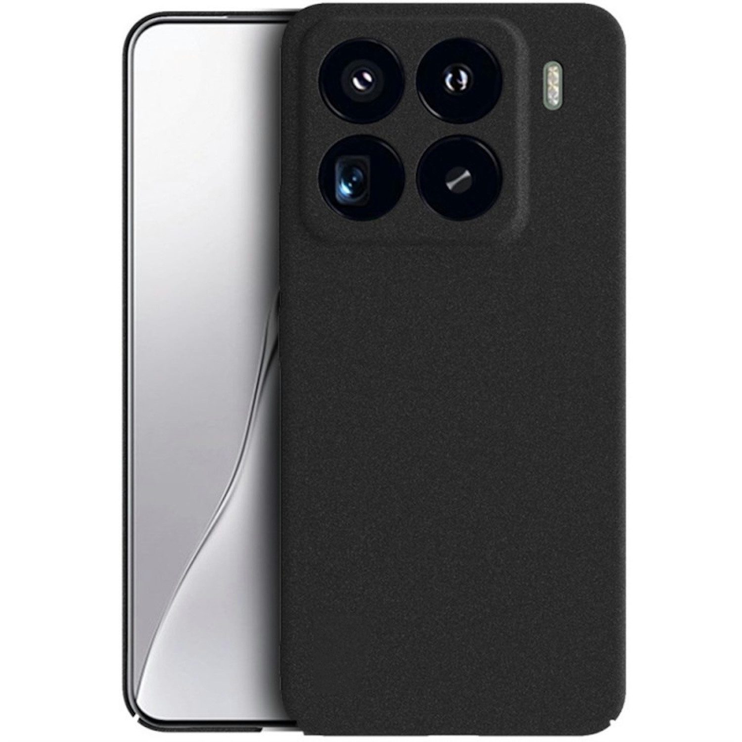 Wigento Handyhülle Für Xiaomi 15 Pro Silikon TPU Schutz Hülle Cover Flexibel dünn Schwarz, Stilvolle TPU Hülle, präzise Aussparungen, schützend