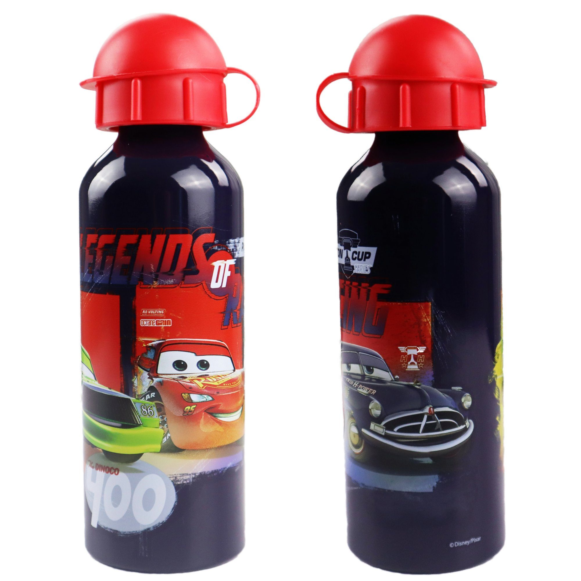 Disney Trinkflasche Disney Cars Lightning McQueen Aluminium Wasserflasche, 520 ml