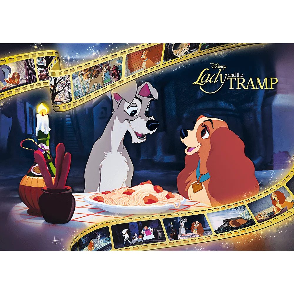 Trefl Puzzle Trefl, Disney Susi & Strolch, Premium Plus 1000 Teile Puzzle, 1000 Puzzleteile, Made in Europe