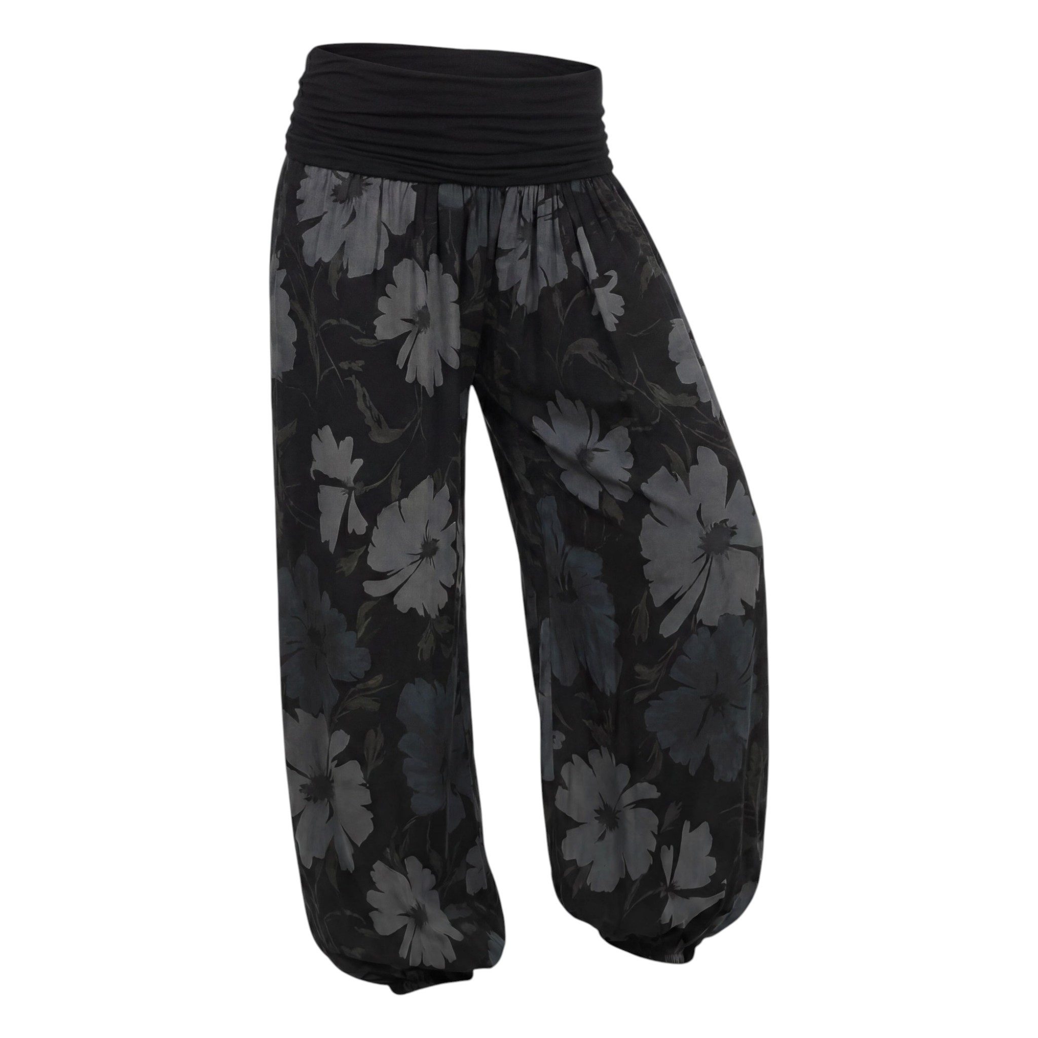 OriginalYou Haremshose Sommerhose luftig und leichte Pumphose für Damen mit elastischem Bund, sommerliches Design, Middle Waist