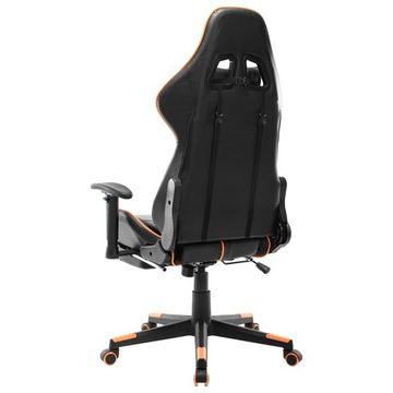 furnicato Gaming-Stuhl mit Fußstütze Schwarz und Orange Kunstleder (1 St)