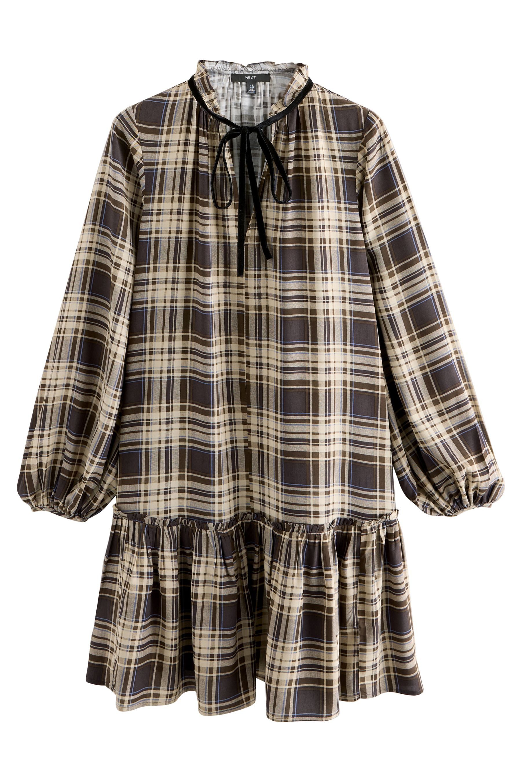 Next Minikleid Langärmeliges, gestuftes Minikleid zum günstig online kaufen