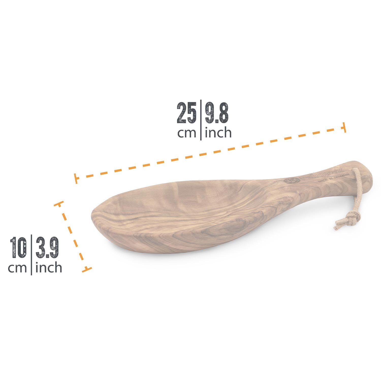 Petromax Trinkschale 23 cm Olivenholz jedes Teil ein Unikat Griffschale, Olivenholz, nachhaltig Handmade aus Deutschland