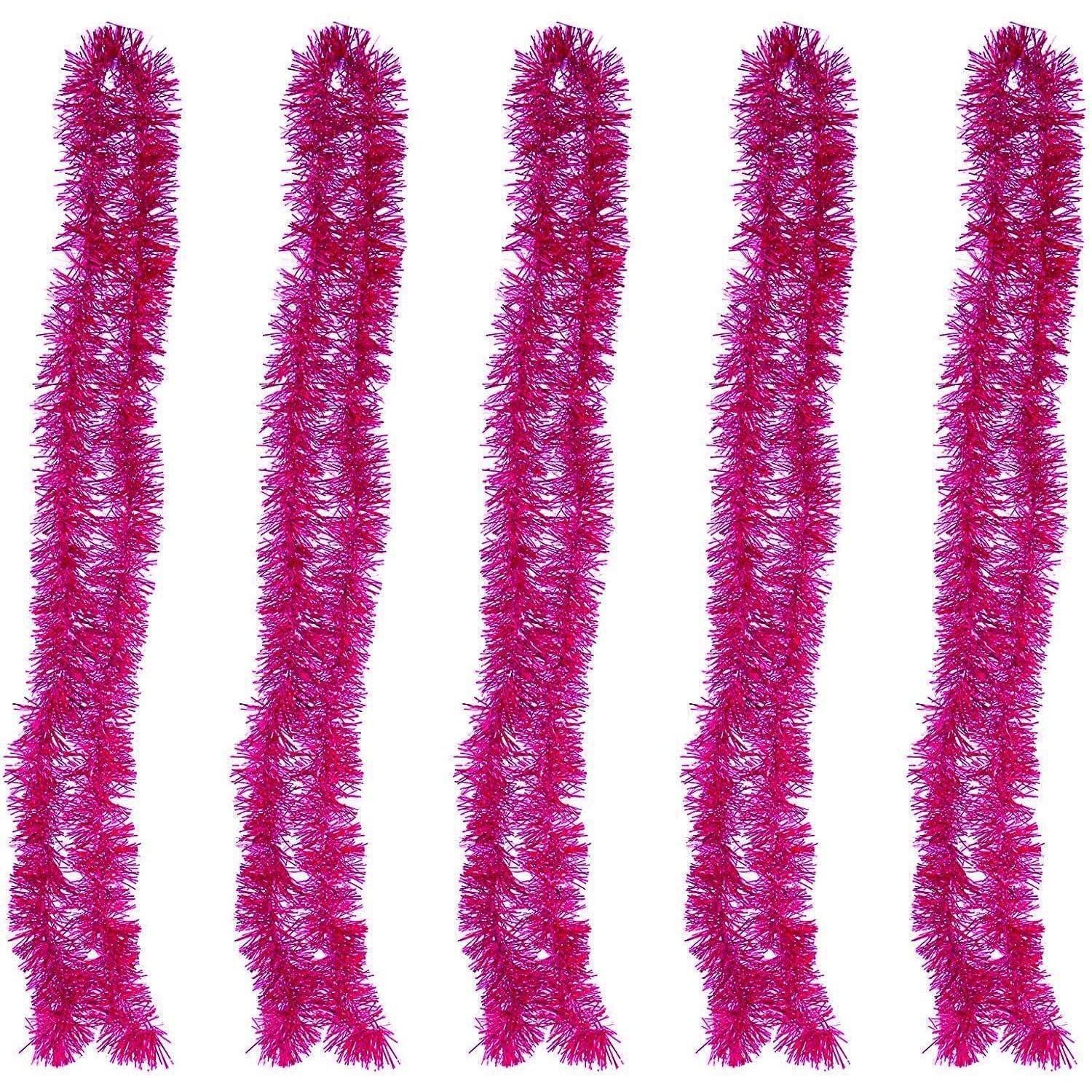 LuxusKollektion Hängedekoration Lamettagirlande glitzernd 2m 5 Stk