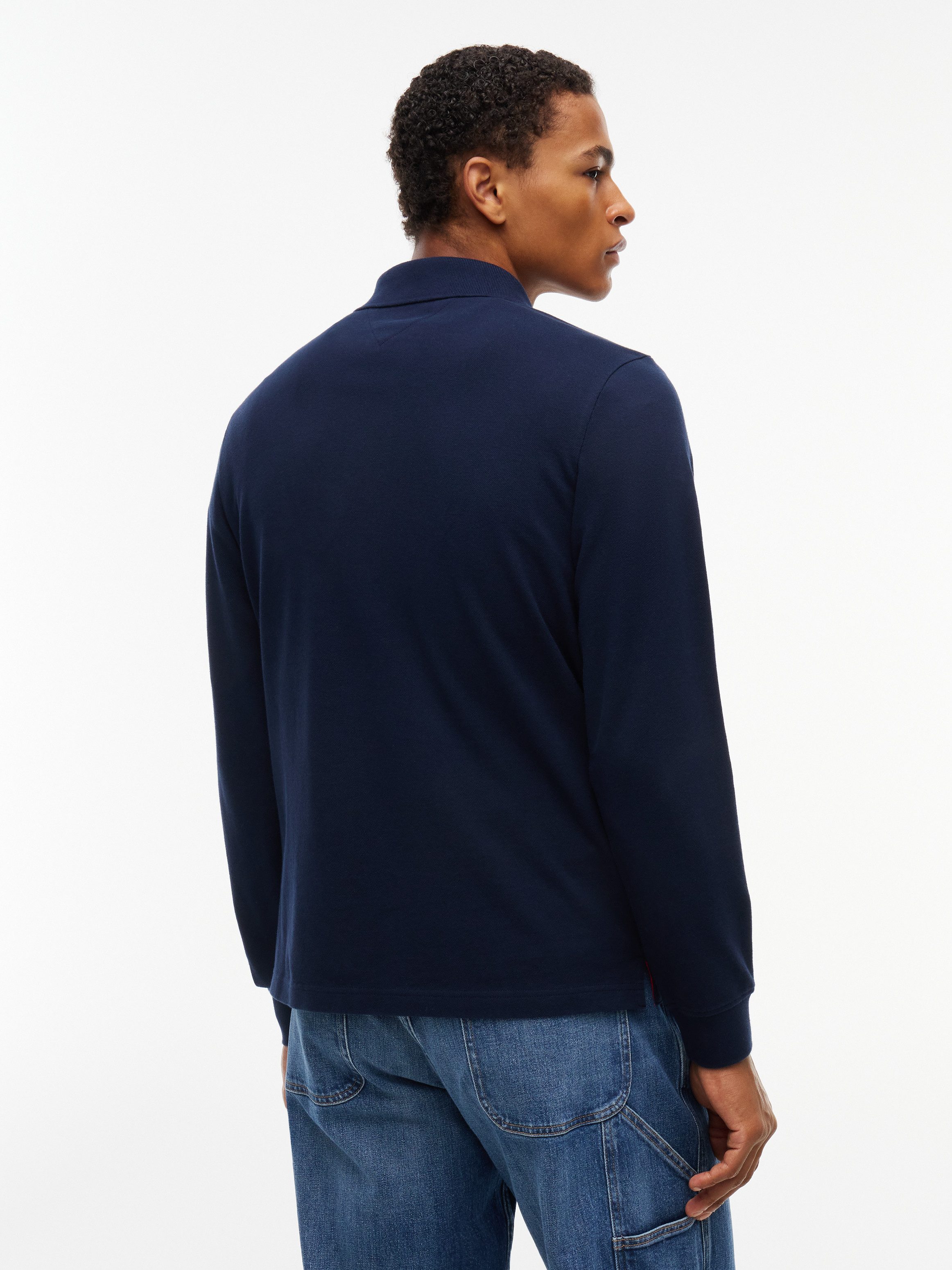 Tommy Jeans Langarm-Poloshirt REGULAR POLO Regular fit mit Polokragen