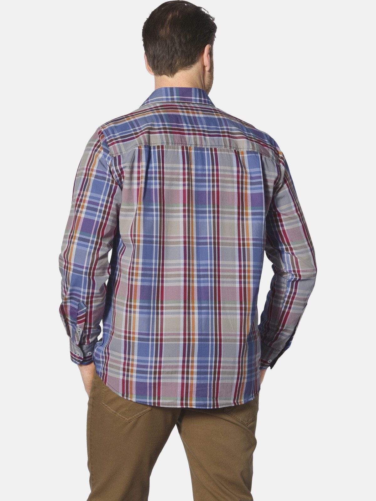 Jan Vanderstorm Langarmhemd DETRIK im Karo-Design günstig online kaufen