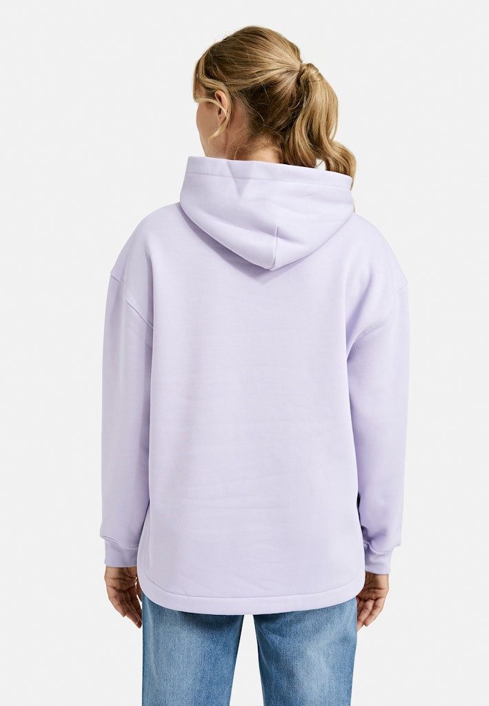 Smith & Soul Sweater HOODIE WITH FROTTEE PATCH PASTEL LILAC günstig online kaufen