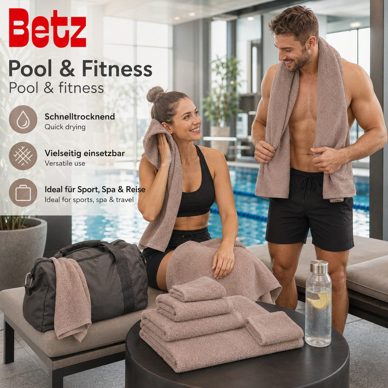 Betz Handtuch Set Betz 12 tlg. Handtuch Set Berlin, 100% Baumwolle (12 Teile, 12-St) – Bild 5 von 5