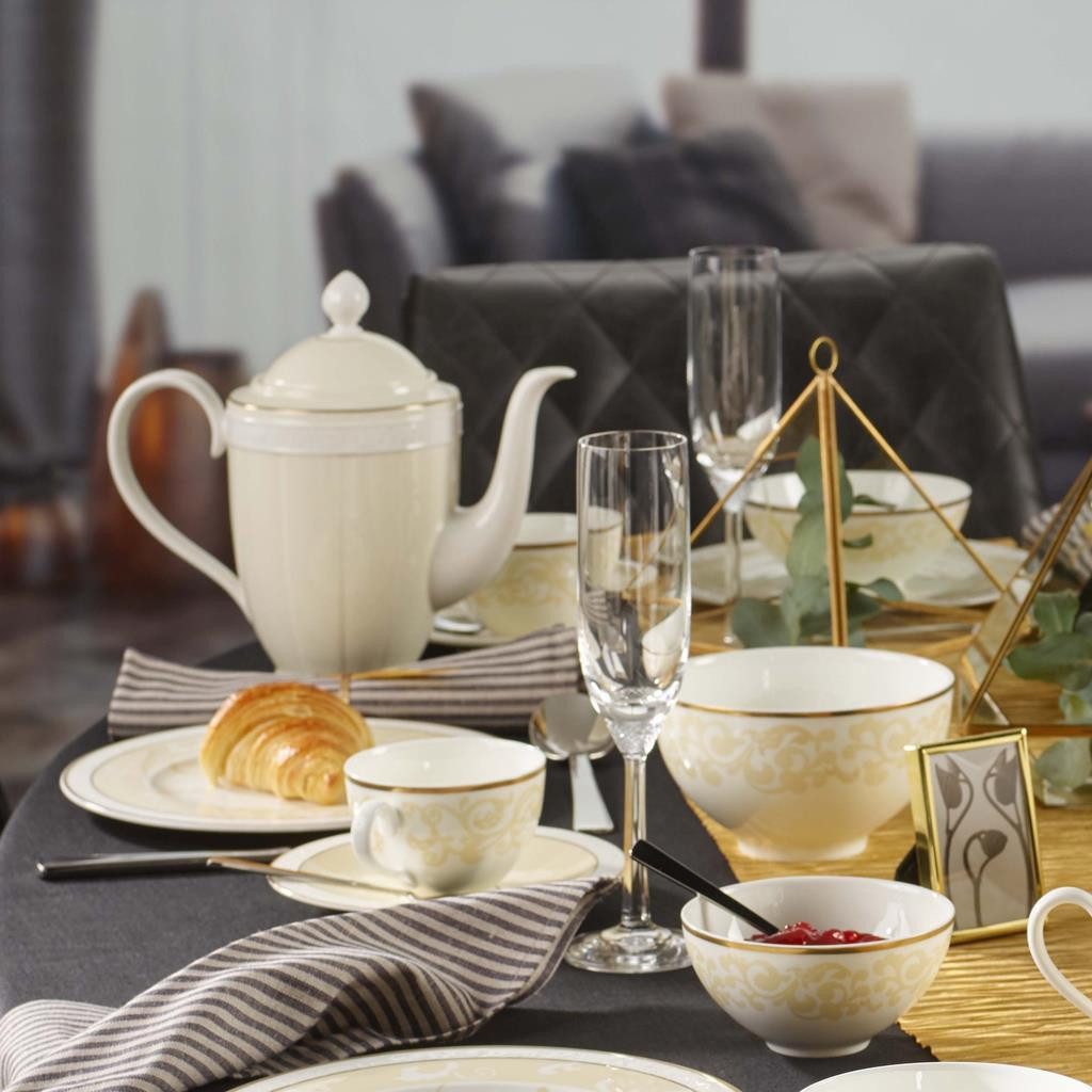 Villeroy & Boch Teeservice Ivoire Tee-Set 13er Set (13-tlg), 6 Personen, Porzellan