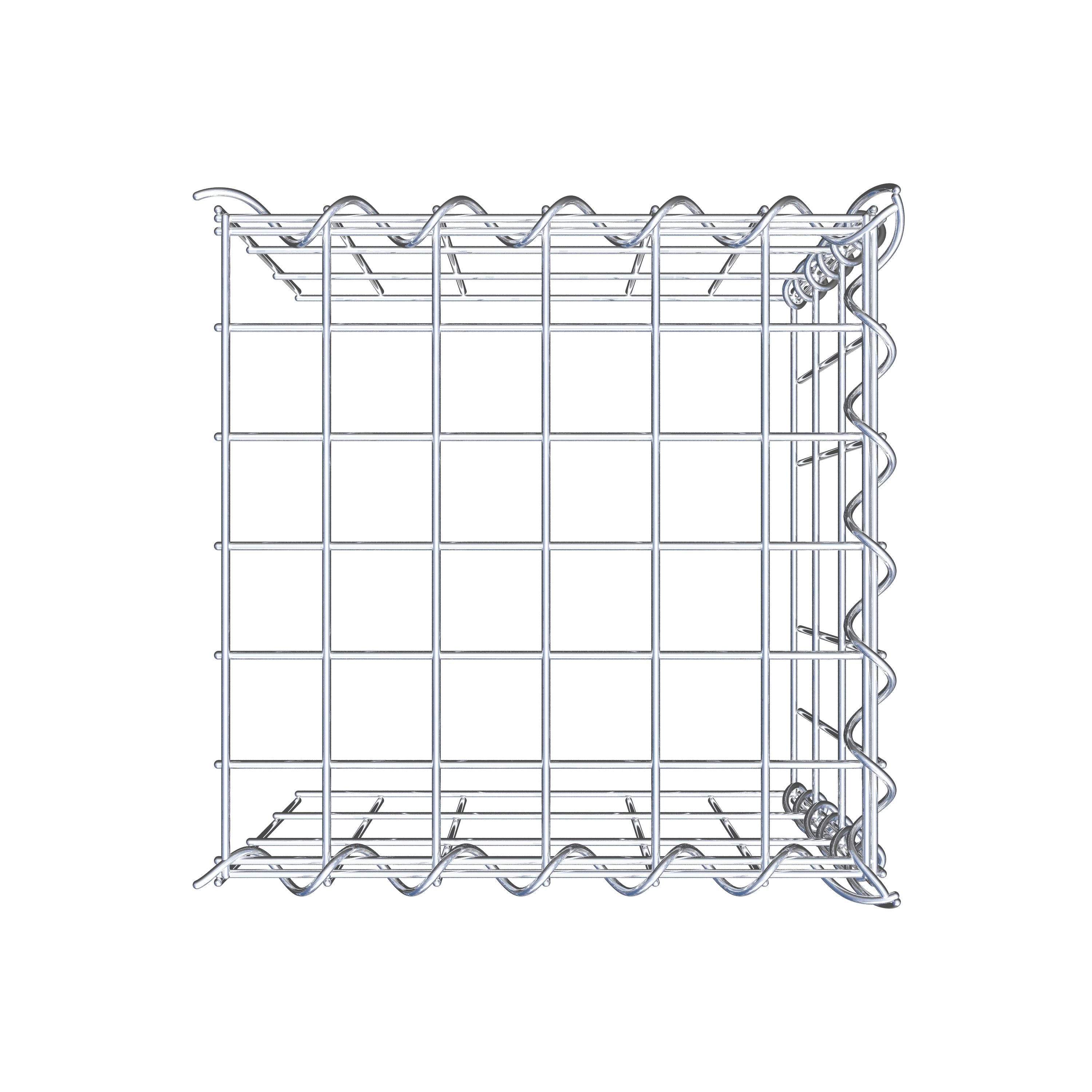 Thumbnail - Gabiona Gabionenzaun Anbaugabione Typ 4 30 cm x 30 cm x 30 cm (L x H x T), Maschenweite 5, (Anbaugabione Typ 4 30 cm x 3...