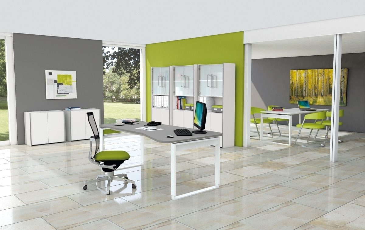 KERKMANN Container Anstellcontainer 4 Schubladen BxTxH 43x80x72-76cm mit Zentralschloss w