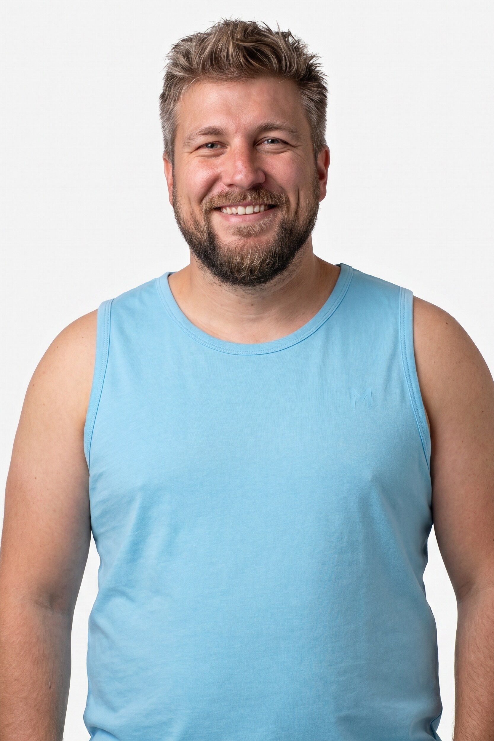 Men Plus T-Shirt Tanktop Basic 2er-Pack Rundhals
