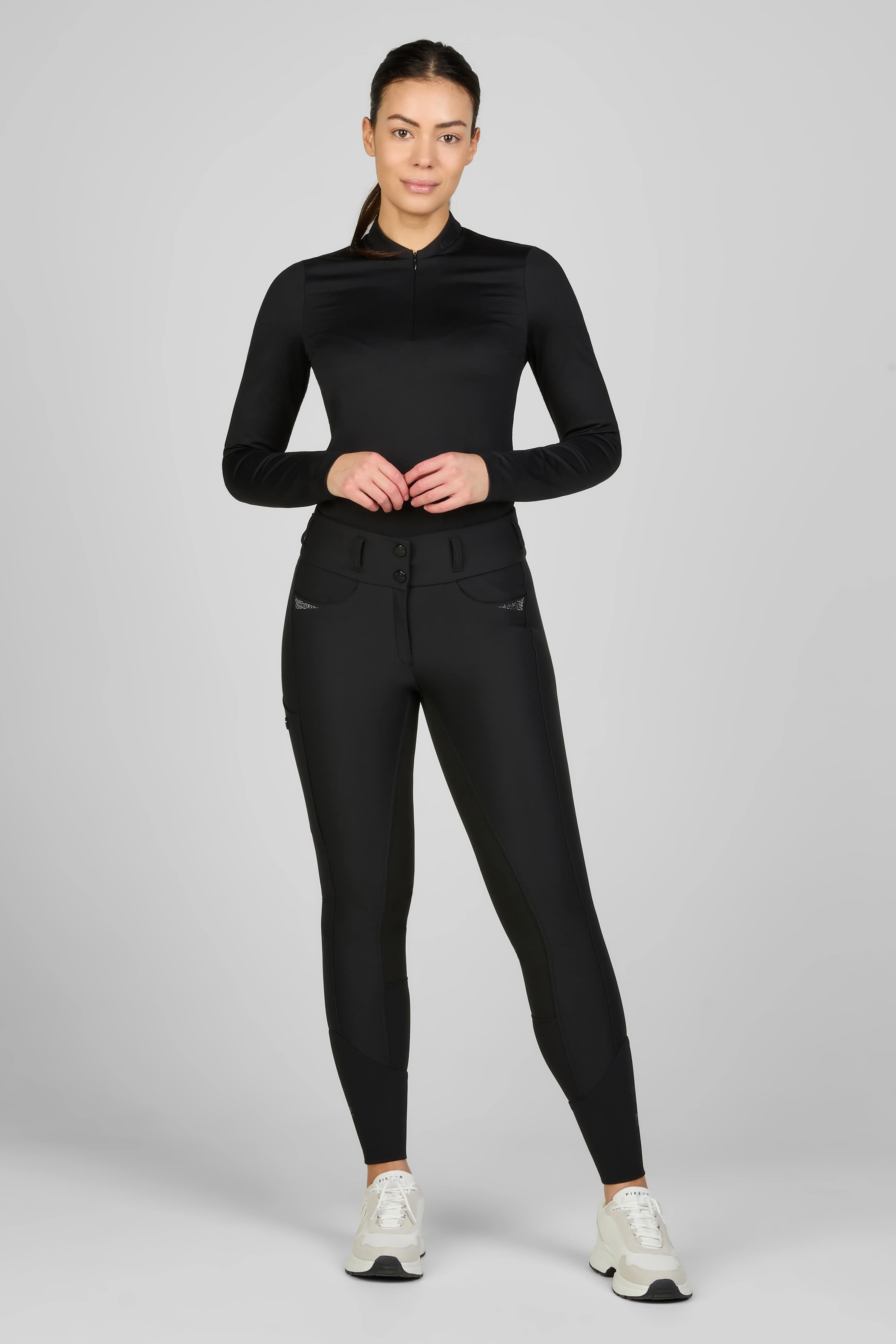 Pikeur Reithose Reithose Damen Laure Kunstleder Ganzbesatz