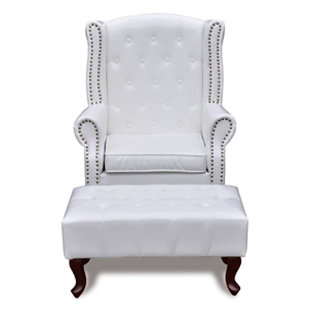 mane Sessel mit (1-St) vidaXL Sessel Weiß