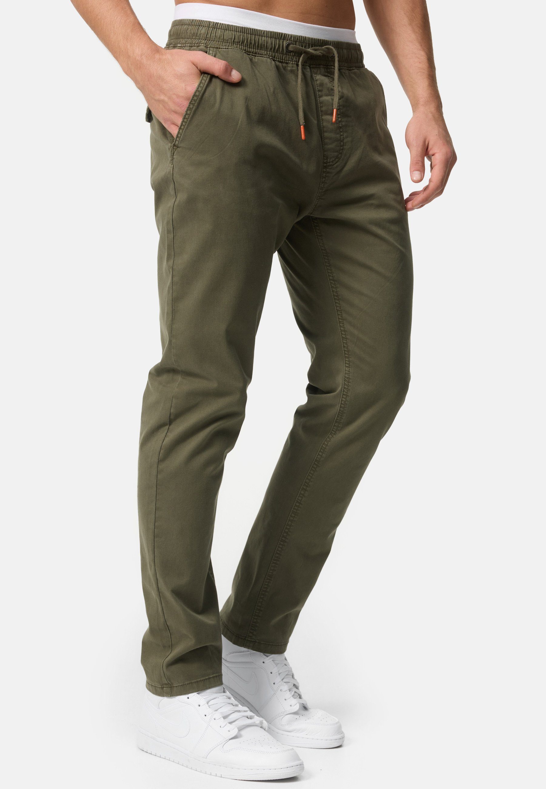 Indicode Chinohose Herren Osborne Chino Hose Herrenhose mit elastischem Bun günstig online kaufen