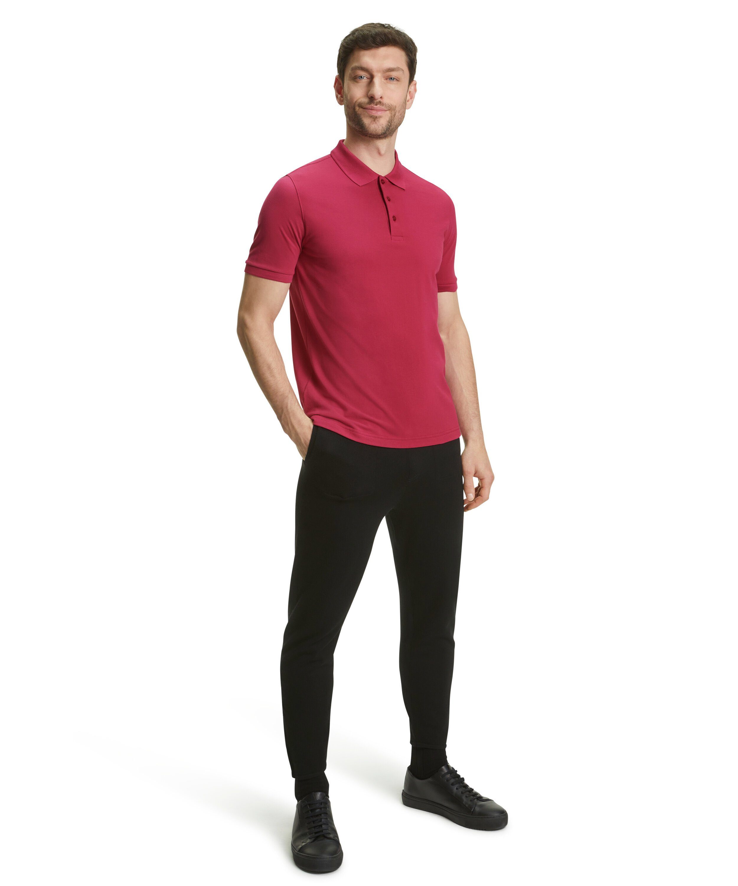 red (8200) Pima-Baumwolle hochwertiger aus Poloshirt FALKE