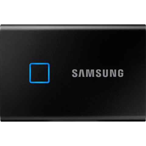 Samsung Portable SSD T7 Touch externe SSD (1 TB) 1050 MB/S Lesegeschwindigkeit, 1000 MB/S Schreibgeschwindigkeit