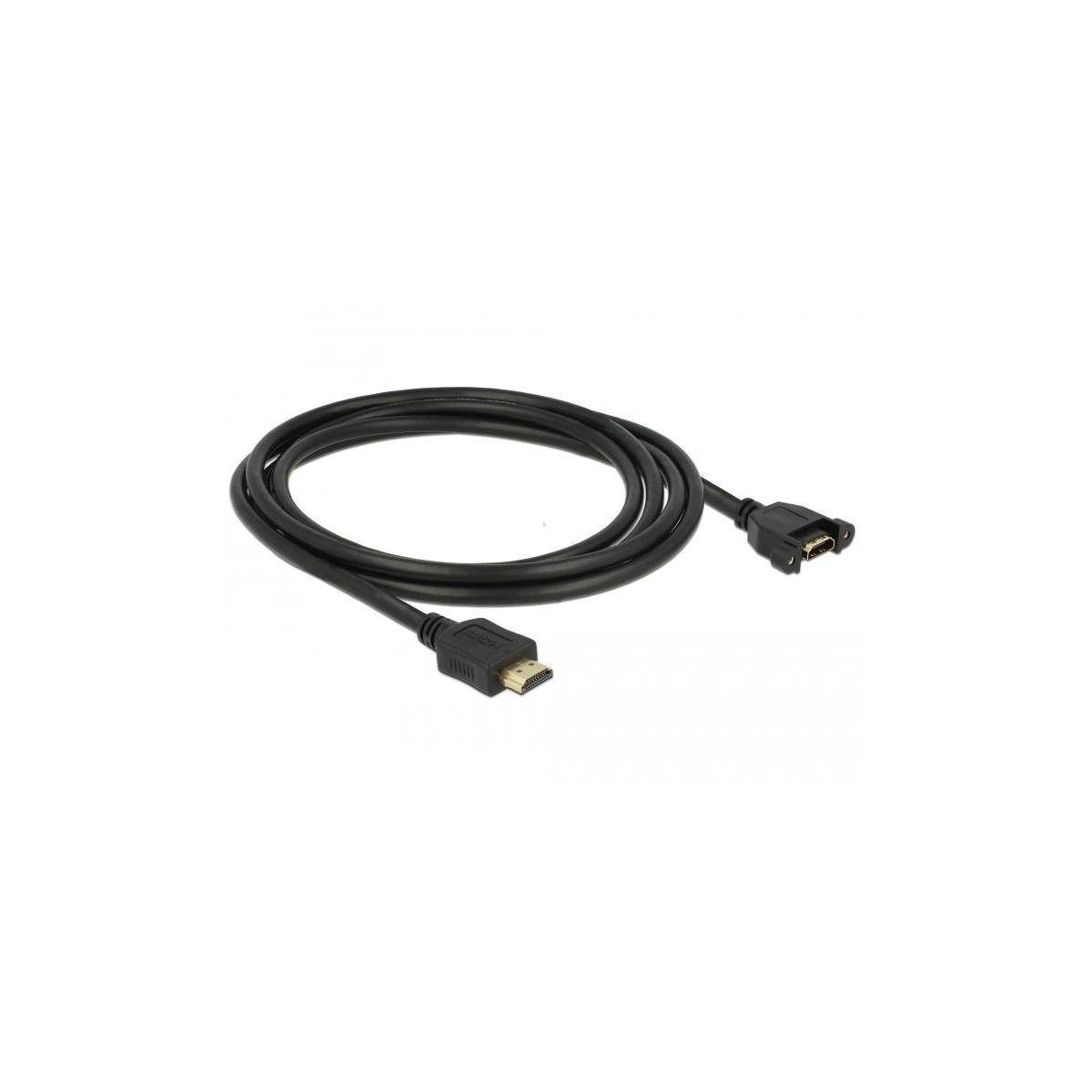 Delock Kabel Computer-Kabel, Hz Buchse 30 Einbau m cm) HDMI-A, (200,00 HDMI 2 zum Stecker HDMI-A > 4K HDMI-A