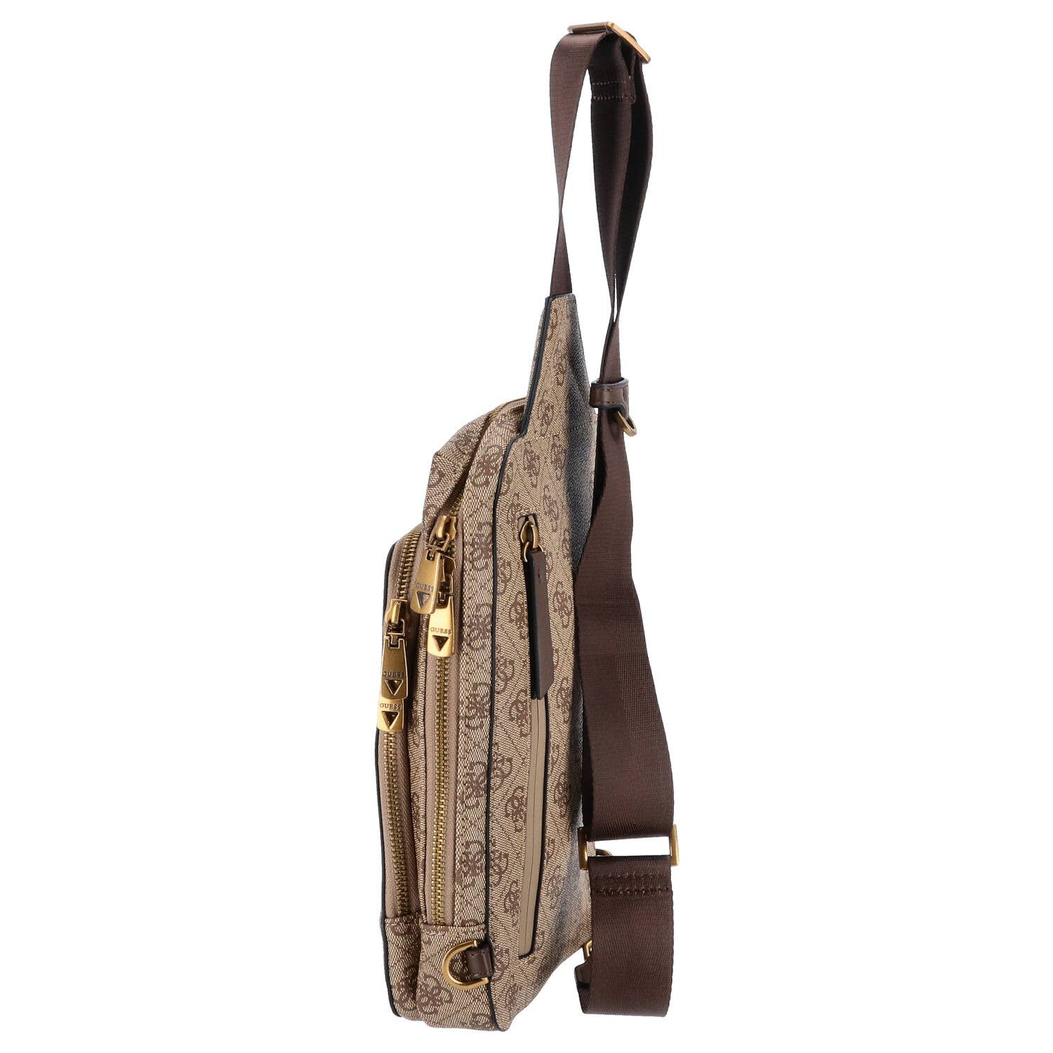 Guess Umhängetasche GUESS Crossover Milano Beige/Brown (1, 1-tlg., 1)