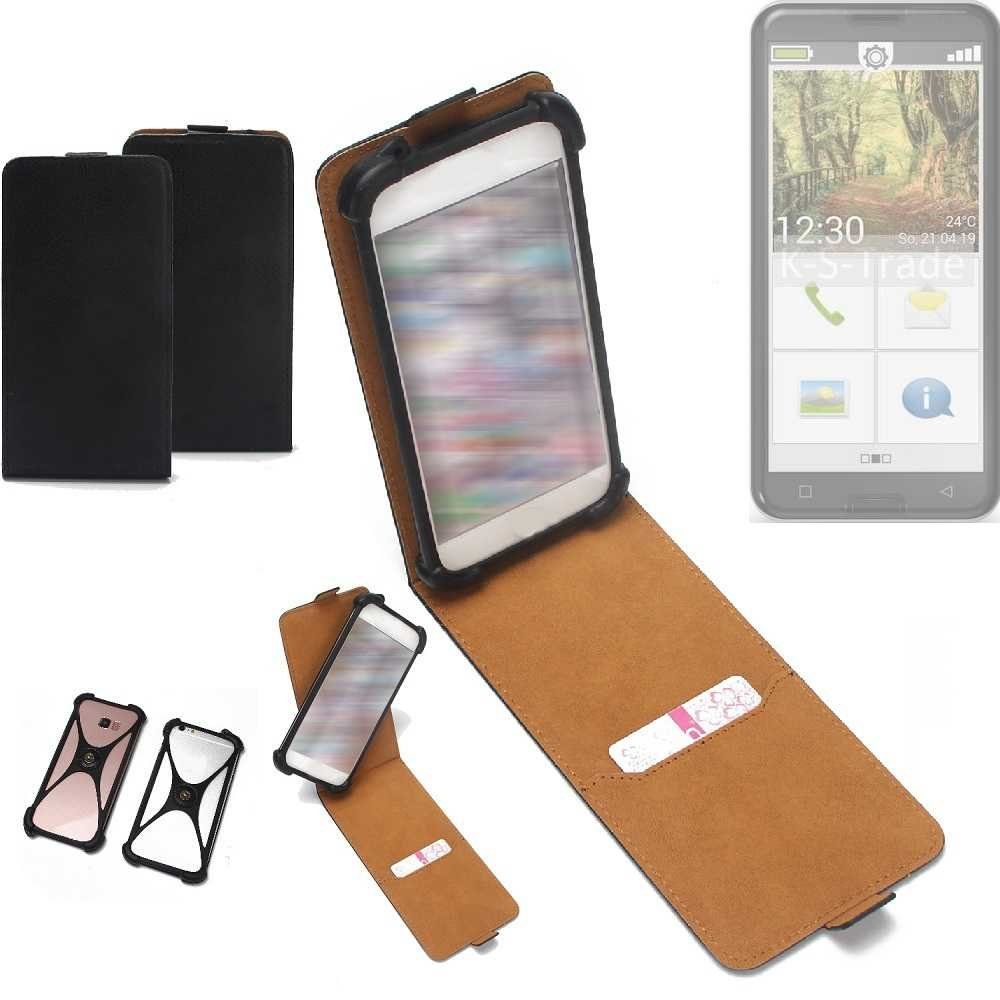 K-S-Trade Handyhülle für Emporia Smart.3, Handyhülle Schutzhülle Hülle Case Cover Flip Style Bumper