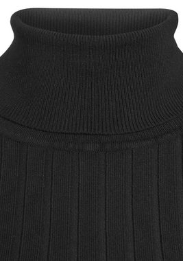 LASCANA Rollkragenpullover aus weichem Rippstrick, figurbetonter Strickpullover