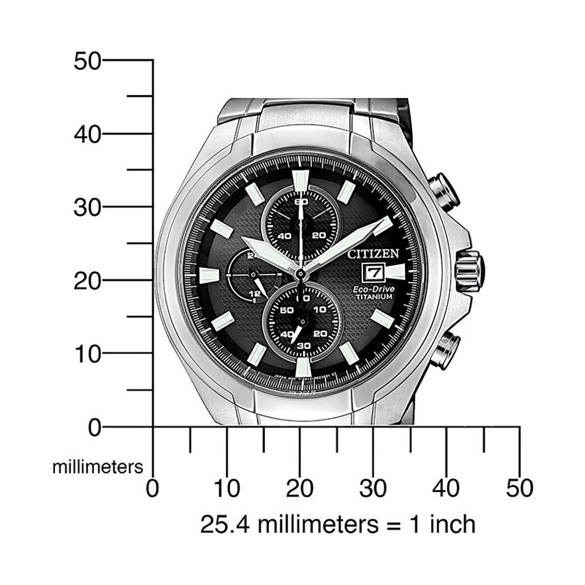 Citizen Chronograph CA0700-86E, Armbanduhr, Herrenuhr, Solar, Stoppfunktion, Titan, Saphirglas