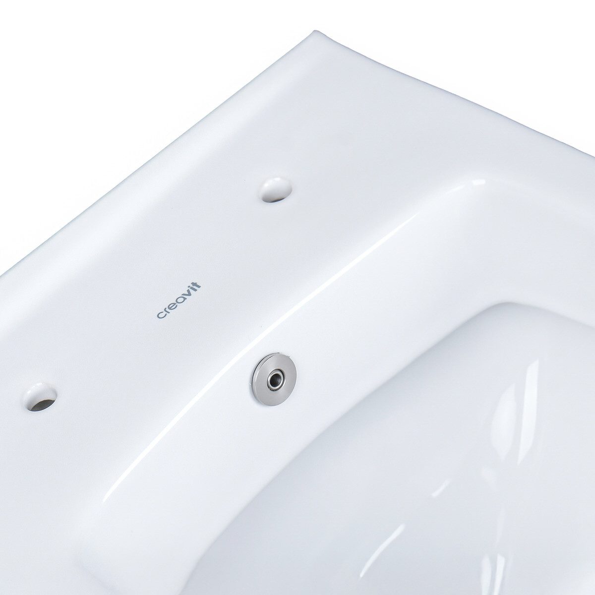 Creavit Tiefspül-WC TP325-50CB00E-0005, Creavit Design Hänge WC mit Taharet/Bidet/Dusch-WC Funktion Weiß