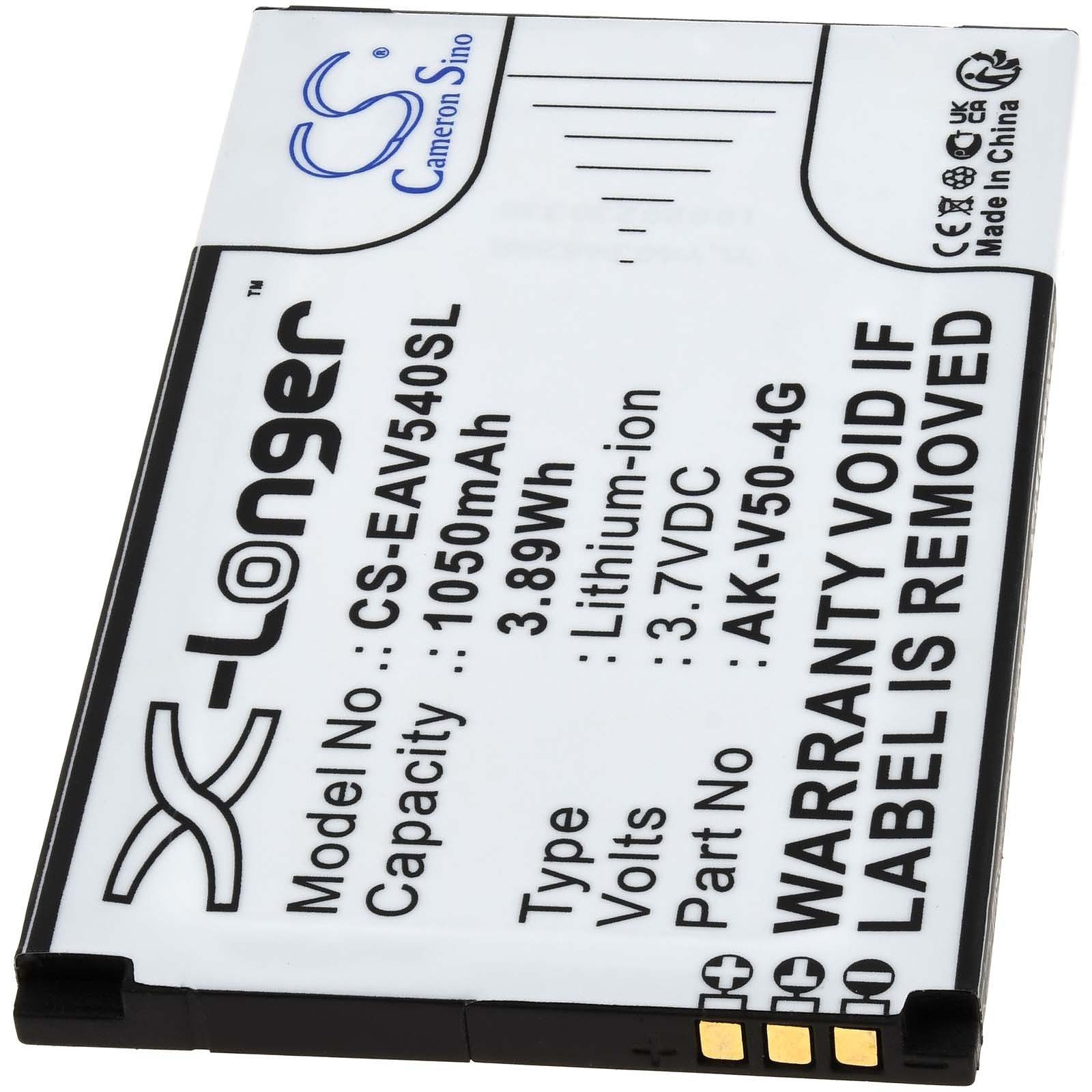 Powery Akku für Seniorenhandy Emporia Acitve V50 4G Handy-Akku 1050 mAh (3.7 V)