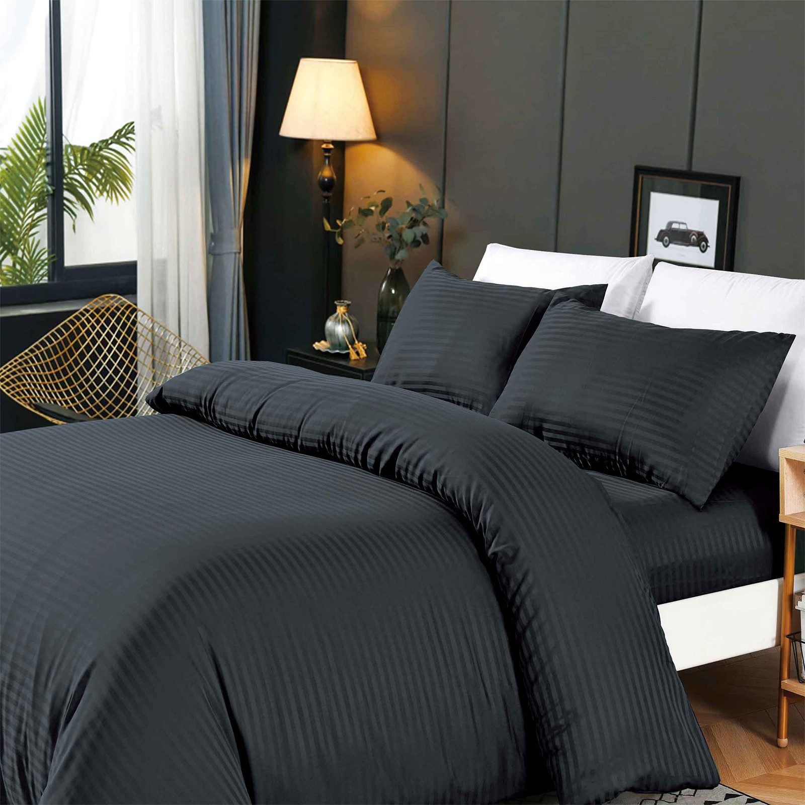 HOMELUX Bettwäsche 220x240 4teilig Bettbezüge 200x220 1er Set mit 50x70 2er günstig online kaufen