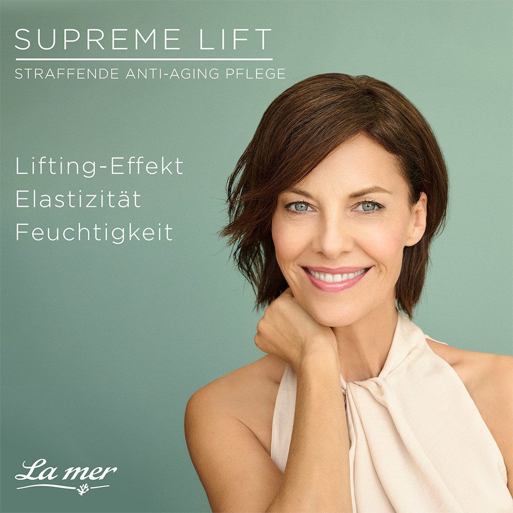 La mer Gesichtspflege Supreme Lift Anti-Age Cream Nacht o.P. – Nachtpflege ohne Parfum Regenerierende Nachtcreme mit Meeresschlick-Extrakt, Bakuchiol & Shea Butter, spendet intensive Feuchtigkeit und strafft über Nacht