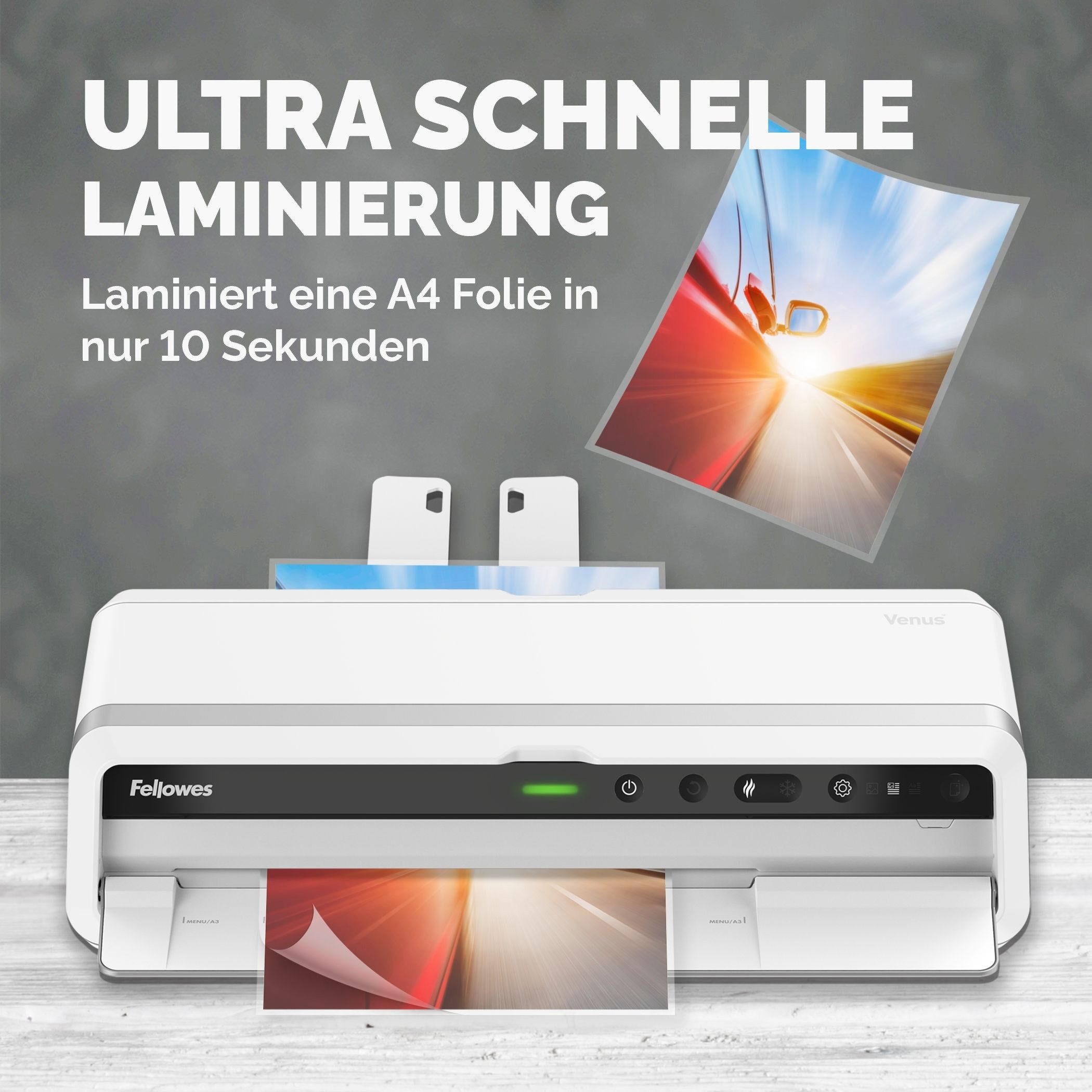 FELLOWES Laminiergerät Venus A3, InstaHeat Technologie, AutoSense, Auto-Abschaltung