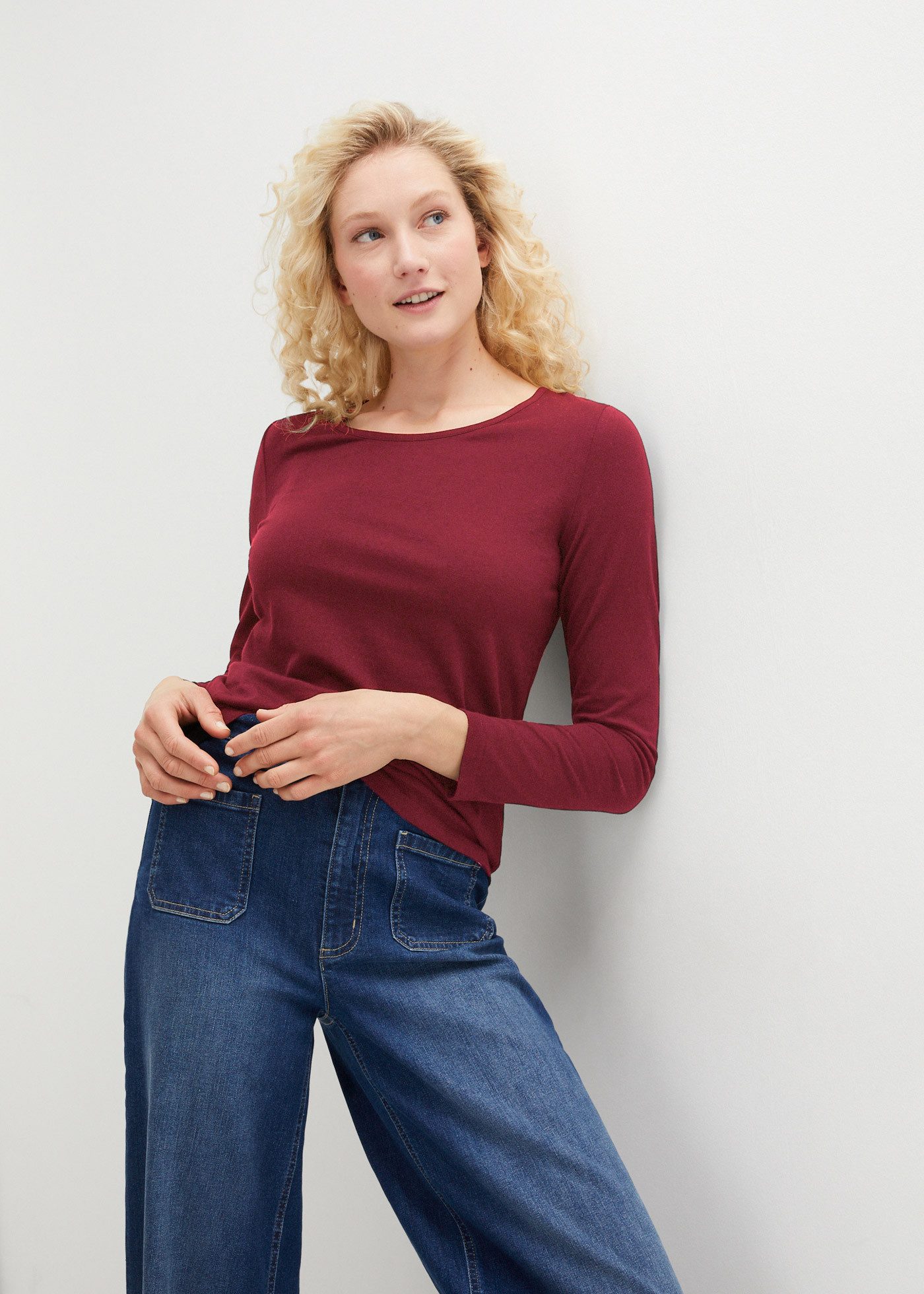 bonprix Langarmshirt (Packung, 2-tlg) im 2er Pack und mit Rundhalsausschnit günstig online kaufen