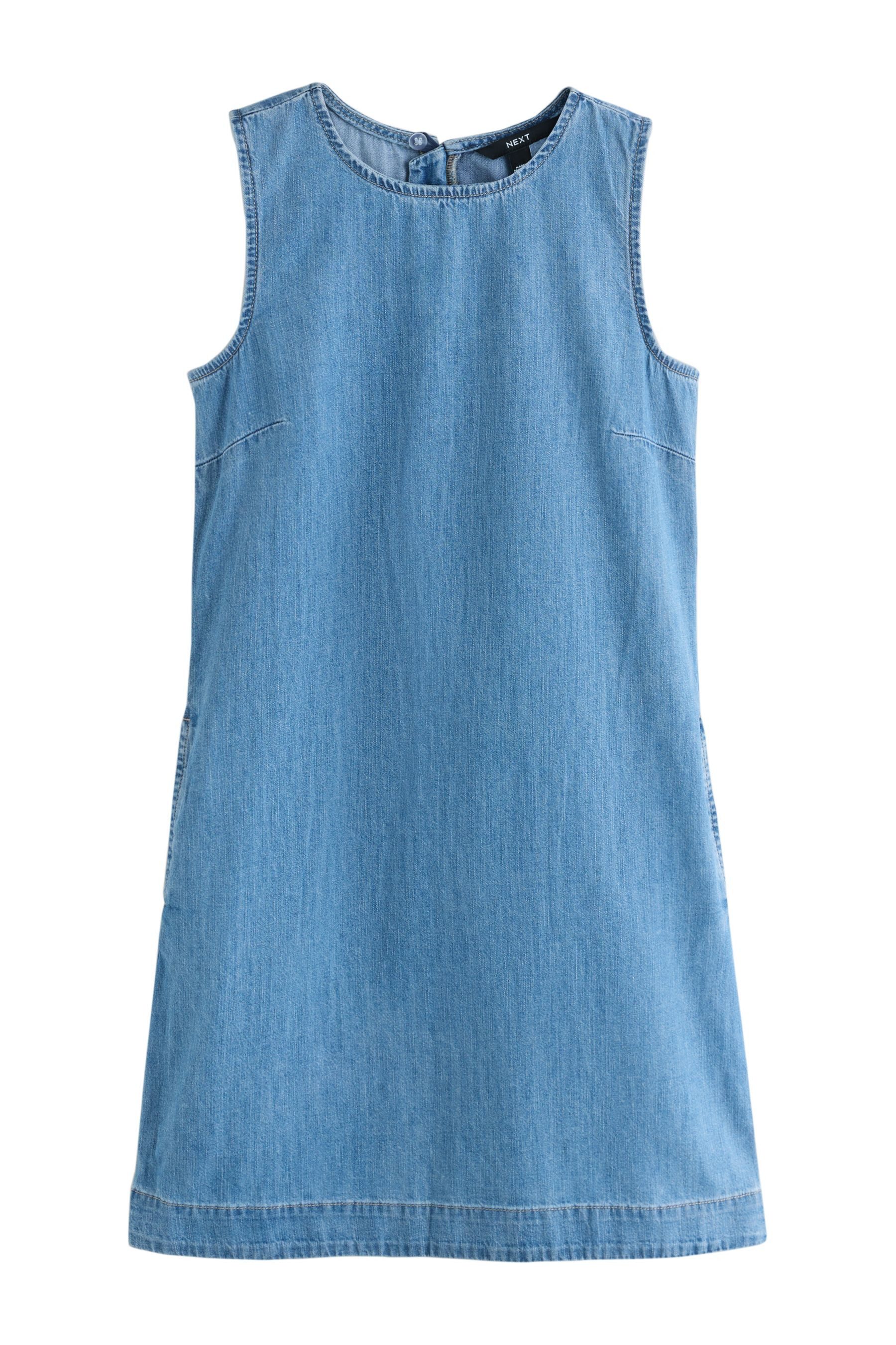 Next Jeanskleid Mini-Etuikleid aus Denim, Kurzgröße (1-tlg)