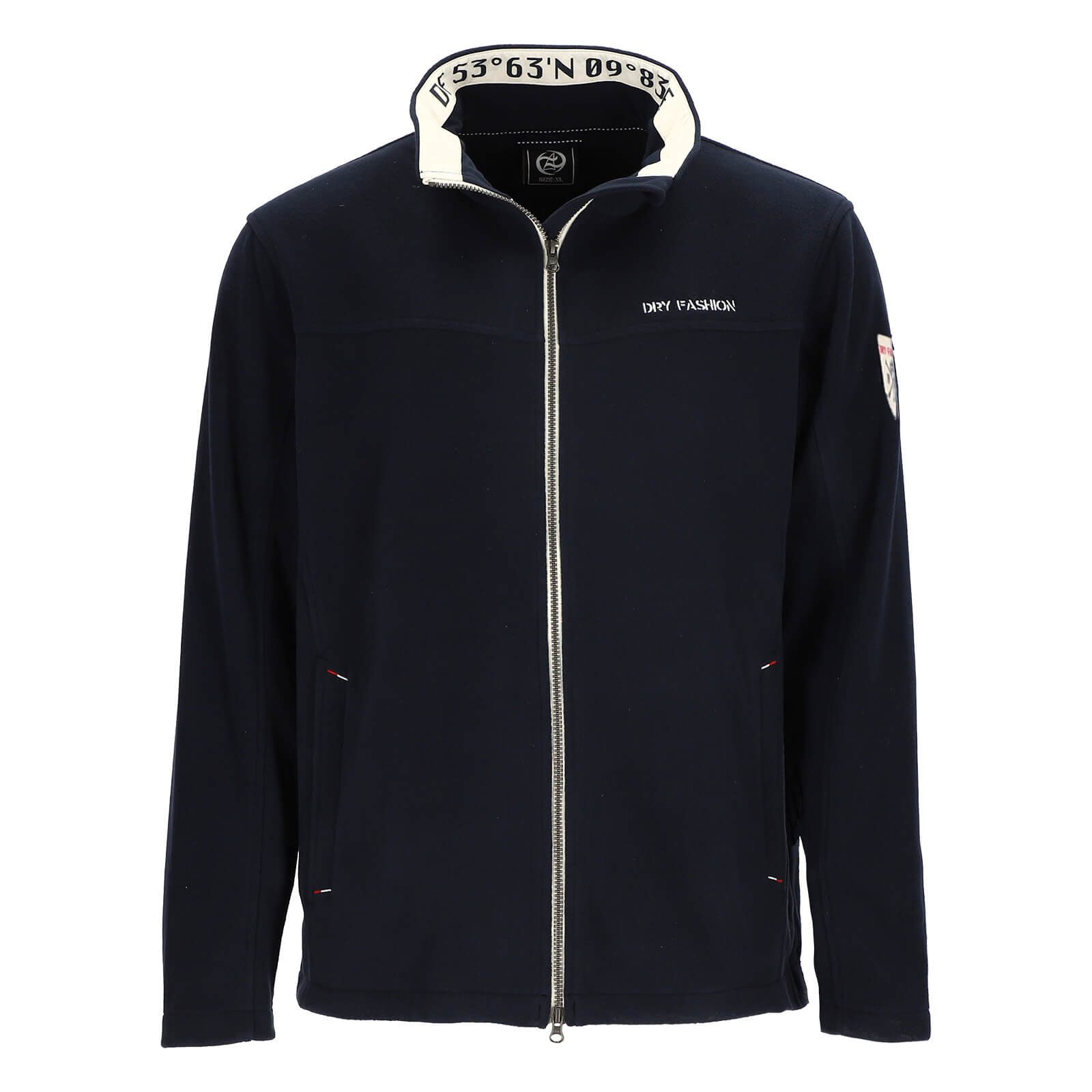 Dry Fashion Fleecejacke Aurich Herren Jacke Aurich mit Stehkragen - Wärmend günstig online kaufen