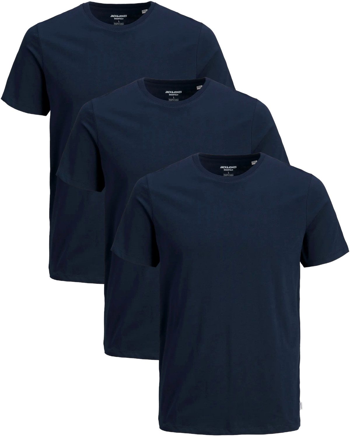Jack & Jones PlusSize Print-Shirt (Spar-Set, 3er-Pack) Big Size Shirt Übergrößen Shirt