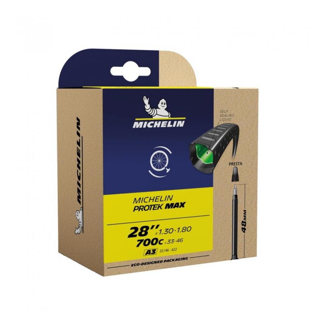 Michelin Fahrradschlauch Michelin Schlauch A3 Protek Max 28x1.30-1.80 33/46-622 SV 48 mm